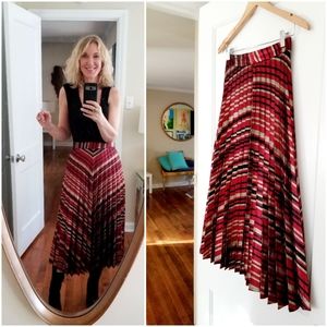 SOLD ZARA NWOT Metallic Accordian Pleated Lurex Skirt